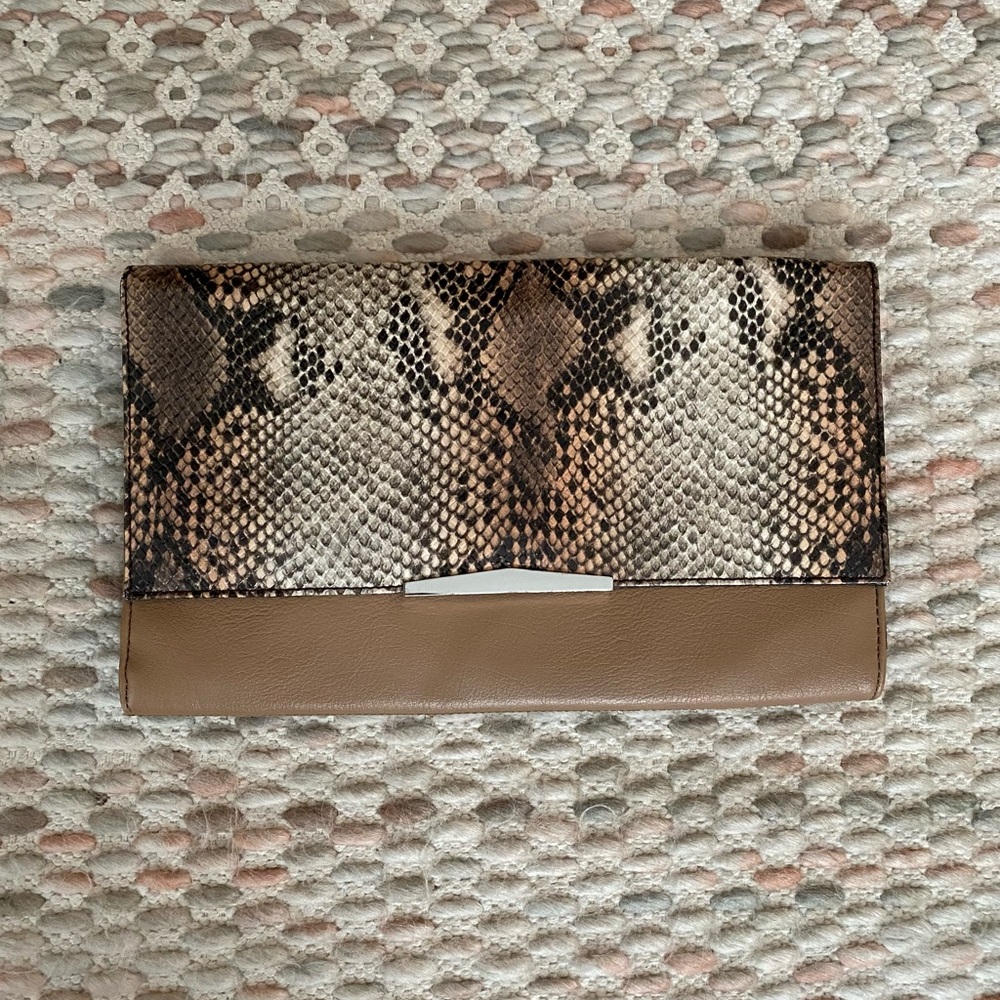 Danielle Nicole Snakeskin Clutch